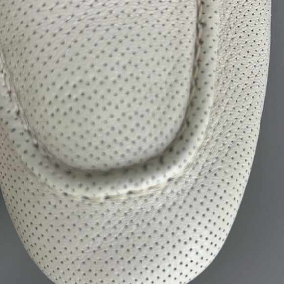 New AGL Women's Mara Spring Perforated Loafers in Gesso Size US 12 - Picture 4 of 14